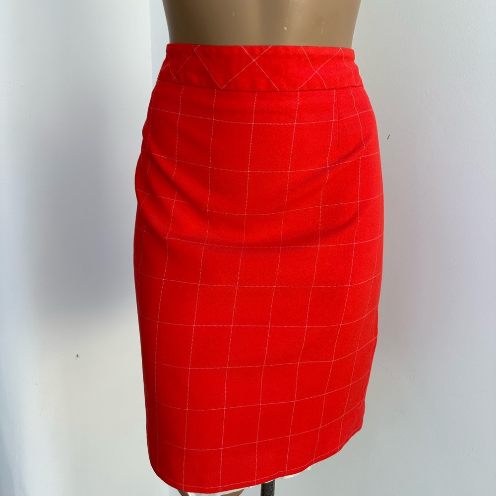 Vintage Pendleton Wool Plaid Pencil Skirt